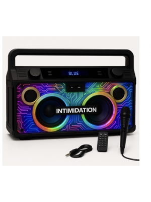 Intimidation Large Boogie Box – Retro Bluetooth Ghetto Blaster with Bass-Packed Performance