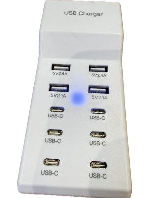 60W USB Multi USB with Type C Charger