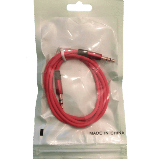 3.5m Jack to Jack AUX Audio Cable in bag