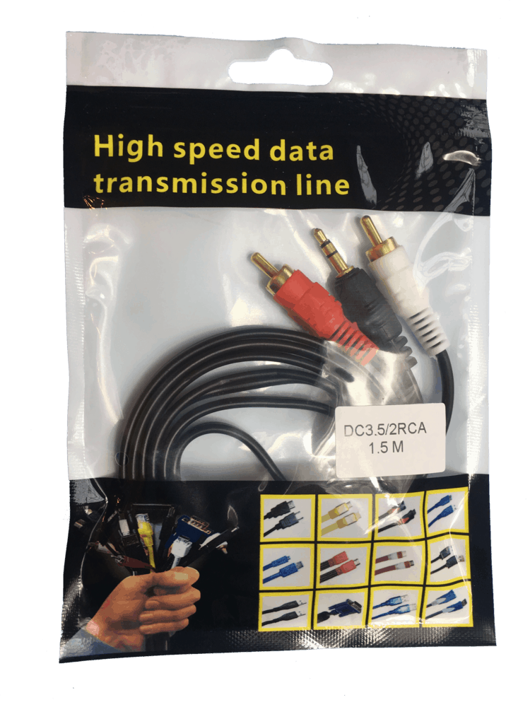 Jack to RCA Phono Cable - bagged