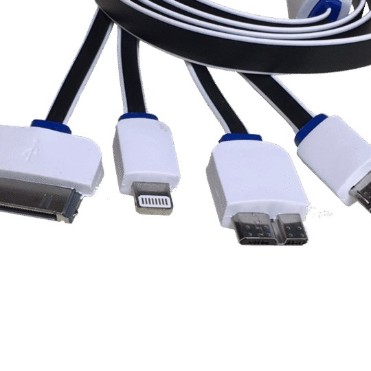 USB to 4 Way Multi Plug Charger Cable