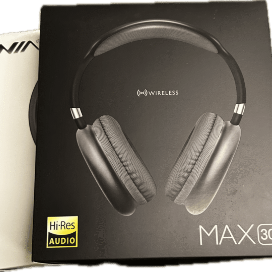 NIA MAX30 Bluetooth Headphones - available in black only
