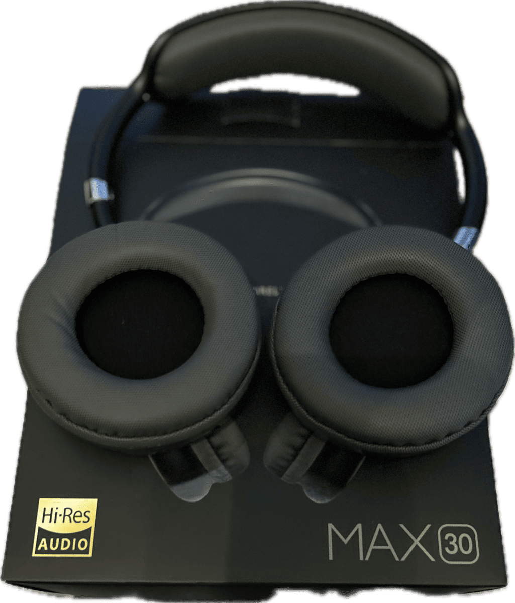 NIA MAX30 Bluetooth Headphones - available in black only